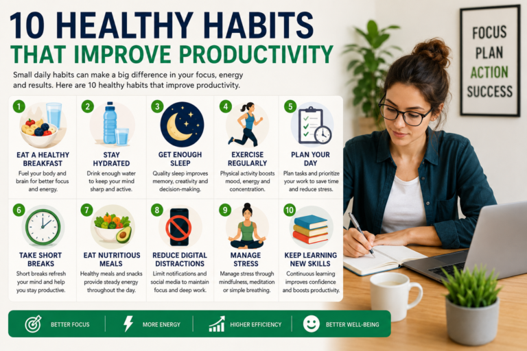 10 Healthy Habits That Improve Productivity