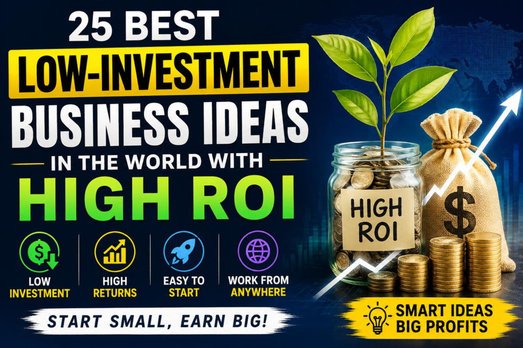 Best Low-Investment Business Ideas with High ROI to Start in 2026