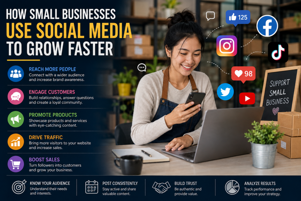 How Small Businesses Use Social Media to Grow Faster