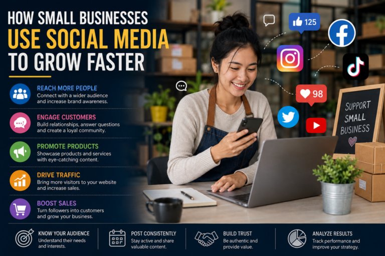 How Small Businesses Use Social Media to Grow Faster