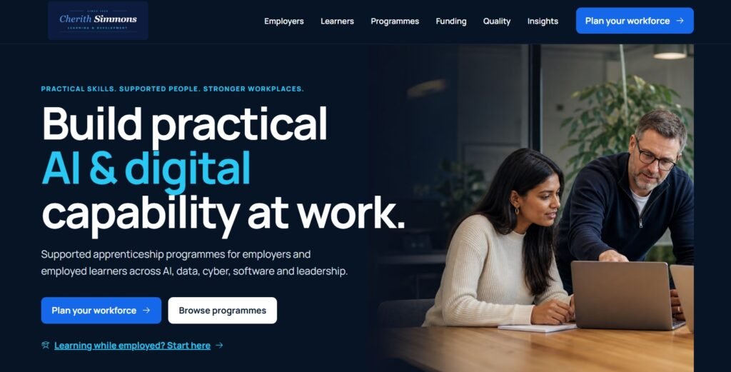 Workplace Apprenticeships in AI, Digital & Leadership | Cherith Simmons