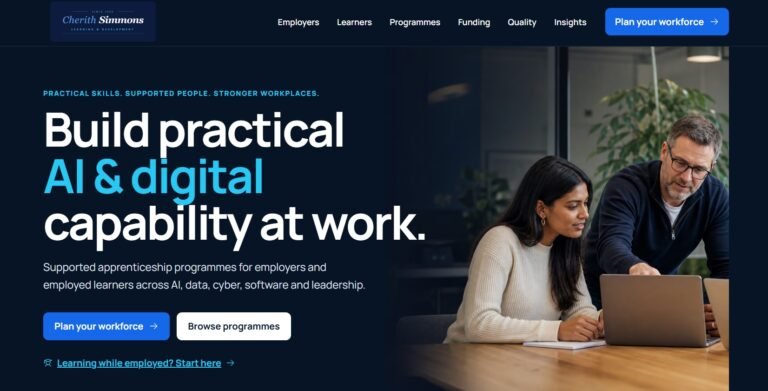 Workplace Apprenticeships in AI, Digital & Leadership | Cherith Simmons
