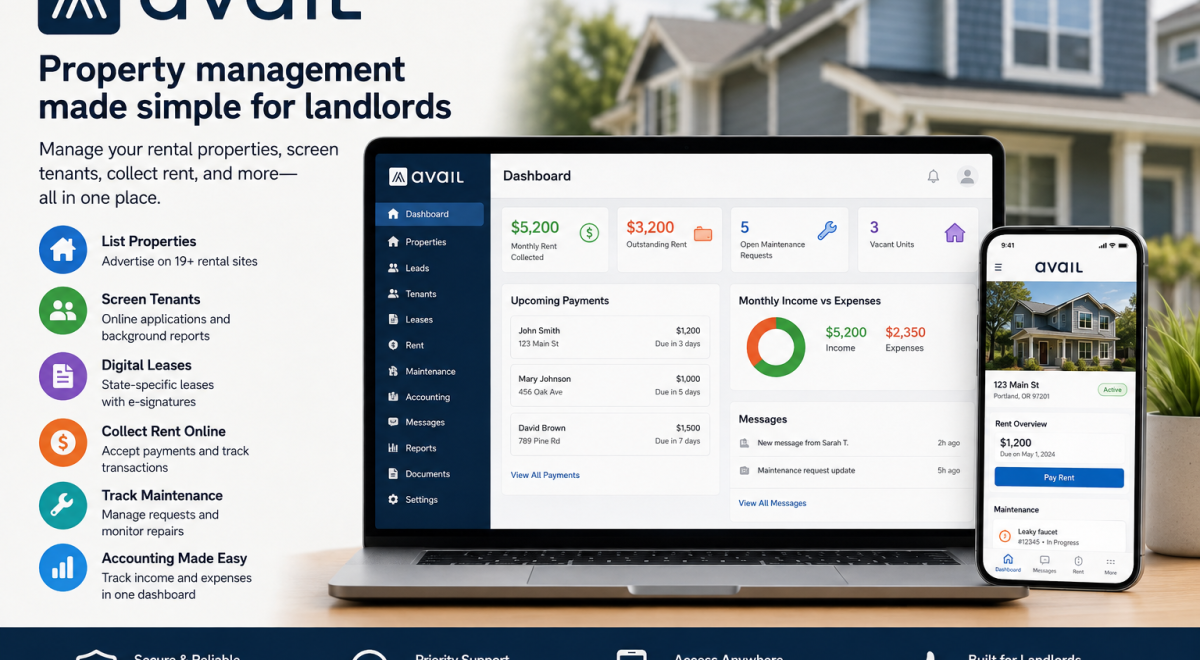 Avail: A Simple Way for Landlords to Manage Rental Properties