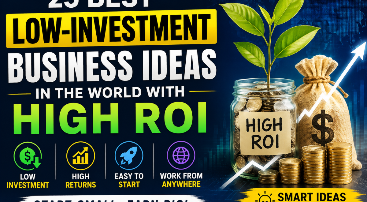 Best Low-Investment Business Ideas with High ROI to Start in 2026