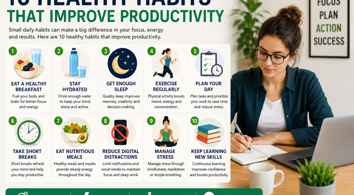 10 Healthy Habits That Improve Productivity