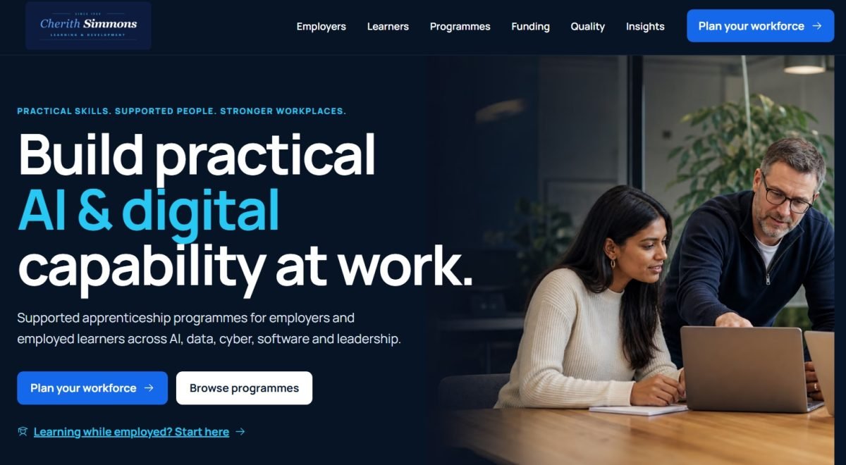 Workplace Apprenticeships in AI, Digital & Leadership | Cherith Simmons