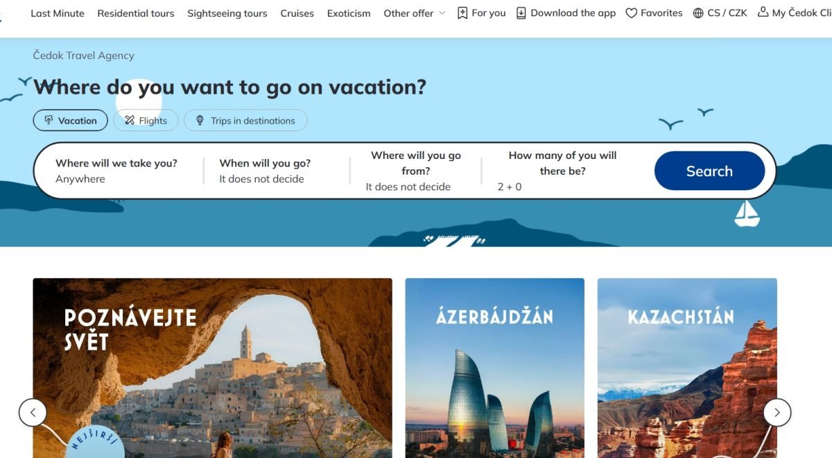 Čedok: Your Guide to Holidays, Tours and Travel Services